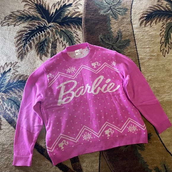 Barbie Sweaters - Pink Barbie 💅💖 Fall Winter Christmas Holiday Mattel Signature Sweater S M XL NEW